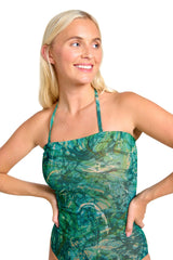 Santorini läbipäevituv eemaldatavate paeltega trikoo