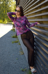 Smarttan läbipäevituvad mustad pikad püksid