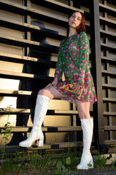 Smarttan läbipäevituv kleit Roheline Lillepea