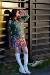 Smarttan läbipäevituv kleit Roheline Lillepea