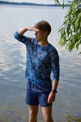 Smarttan läbipäevituv meeste pluus Sinimallikad