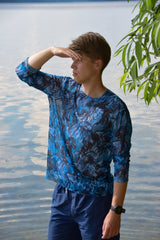 Smarttan läbipäevituv meeste pluus Sinimallikad