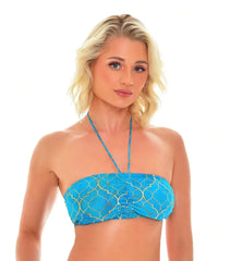 Emerald läbipäevituv õlapaelteta kantav bikiini rinnahoidja