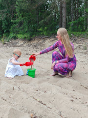Smarttan läbipäevituvad pikad püksid Roosa Troopika - ERKSAMAD VÄRVID!