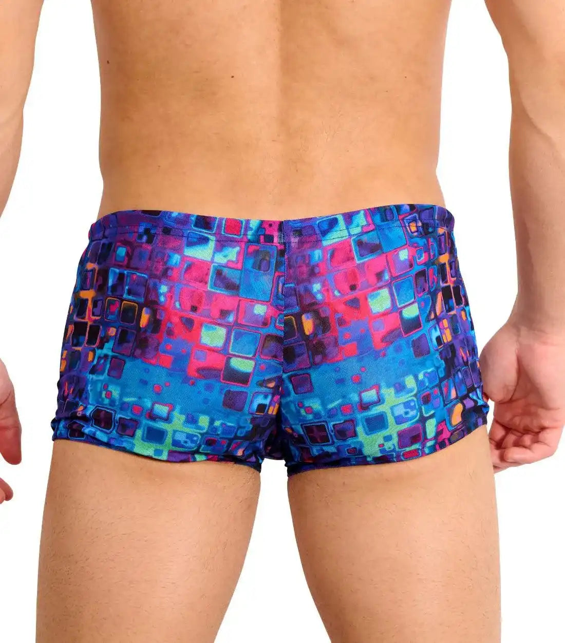 Mosaic läbipäevituvad lühemad hipster ujumispüksid - Smarttan