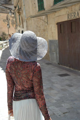 Smarttan läbipäevituv pikkade käistega pluus Terrakota Mandala - Smarttan