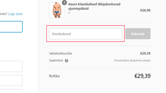 Sooduskoodi kasutamine - Smarttan
