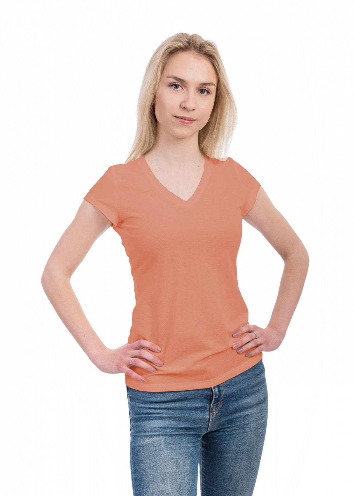 Smarttan terrakota (oranž) läbipäevituv naiste T-särk - Smarttan